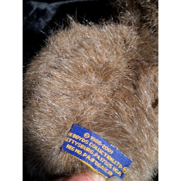 Bucky Beaverdam Plush Toy Boyds Collection With Metal Toothbrush NWT 10" - Picture 4 of 5